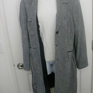 NWOT REBA Dark Gray Blazer Coat Size 12